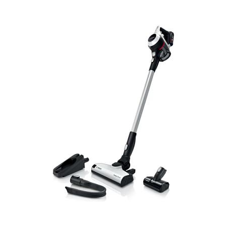 Fshesë me Bateri Bosch Serie 6 BKS611MTB Unlimited, 18V, 2.5Ah, 0.3L, Autonomi deri në 30min, Mini Turbo Furçë - Bardhë - 2