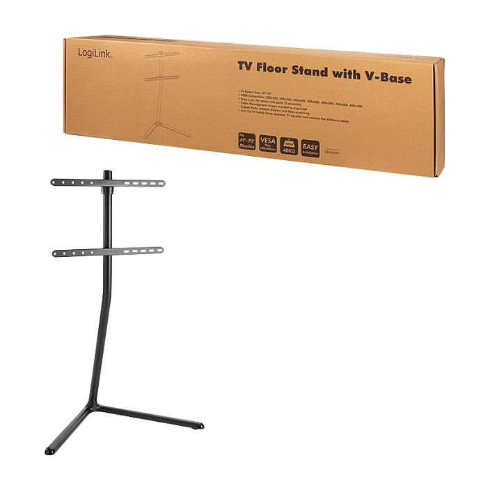 Mbajtëse Dyshemeje për TV LogiLink BP0079, 49"-70", VESA 200 × 200 deri 600 × 400mm, deri 40kg - Zezë - 9