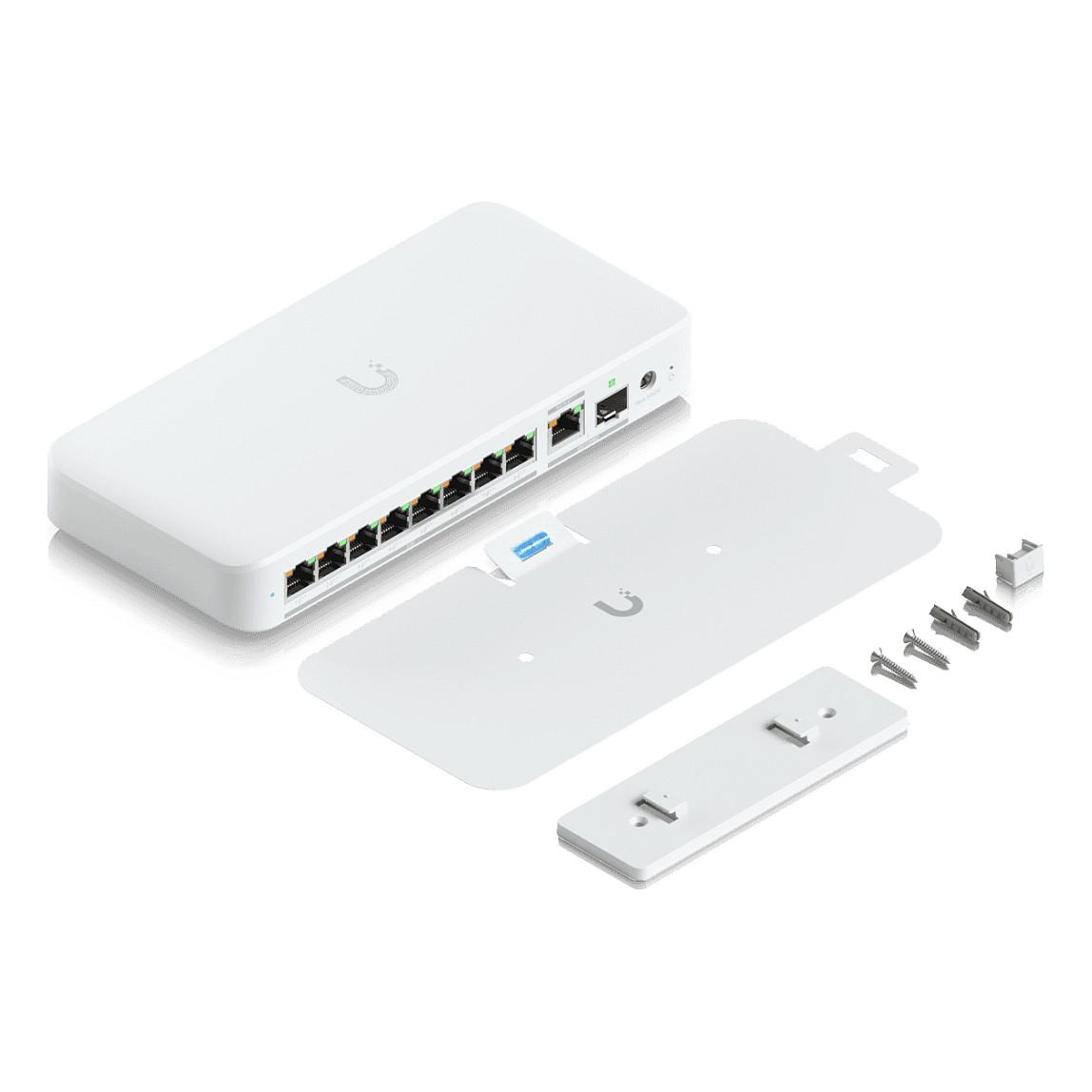 Ubiquiti, UniFi Flex 2.5G PoE (USW-Flex-2.5G-8-PoE), Switch, 8× 2.5GbE RJ-45 PoE++, 1× 10GbE RJ-45, 1× 10G SFP+, 60 Gbps, VLAN – Bardhë - 7