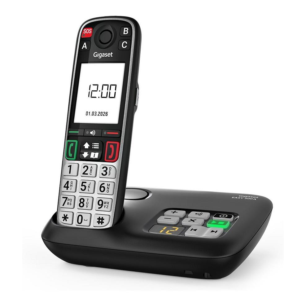Telefon VoIP Gigaset EASY 500A, DECT, 2.2" TFT me ngjyra, SOS, Anrufbeantworter - Zezë - 10