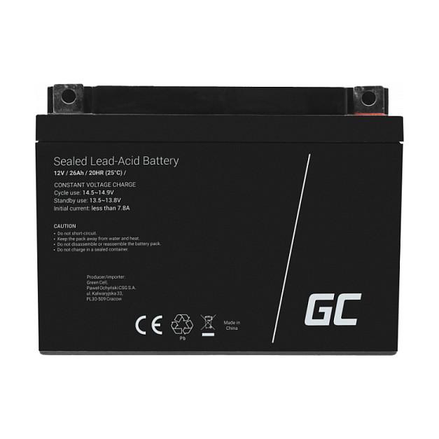 Bateri Green Cell AGM35, 12V, 26Ah, AGM VRLA - Zezë - 2