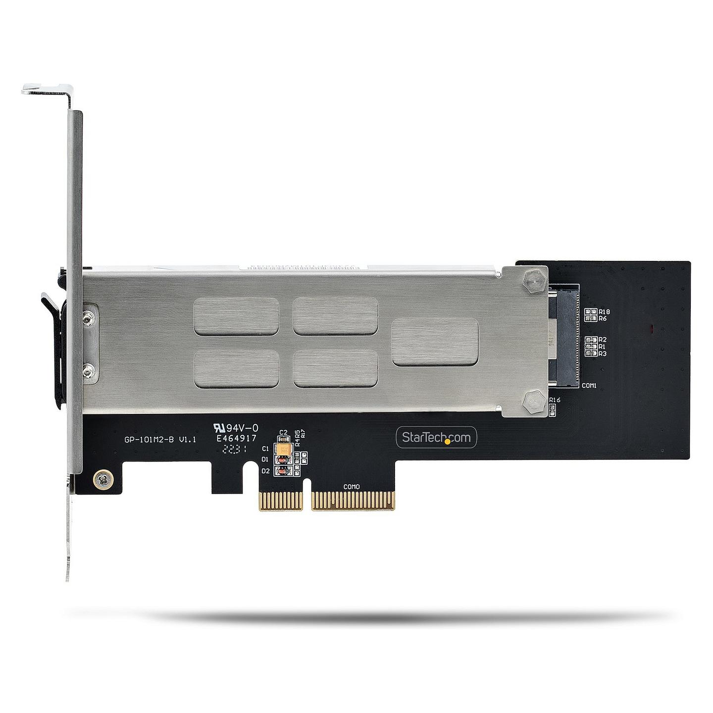 Adapter PCIe për SSD M.2 NVMe StarTech.com M2-REMOVABLE-PCIE-N1, PCIe 4.0 x4, 64Gbps, Sirtar i Lëvizshëm, Kyçje me Çelës - Argjend/Zezë - 4