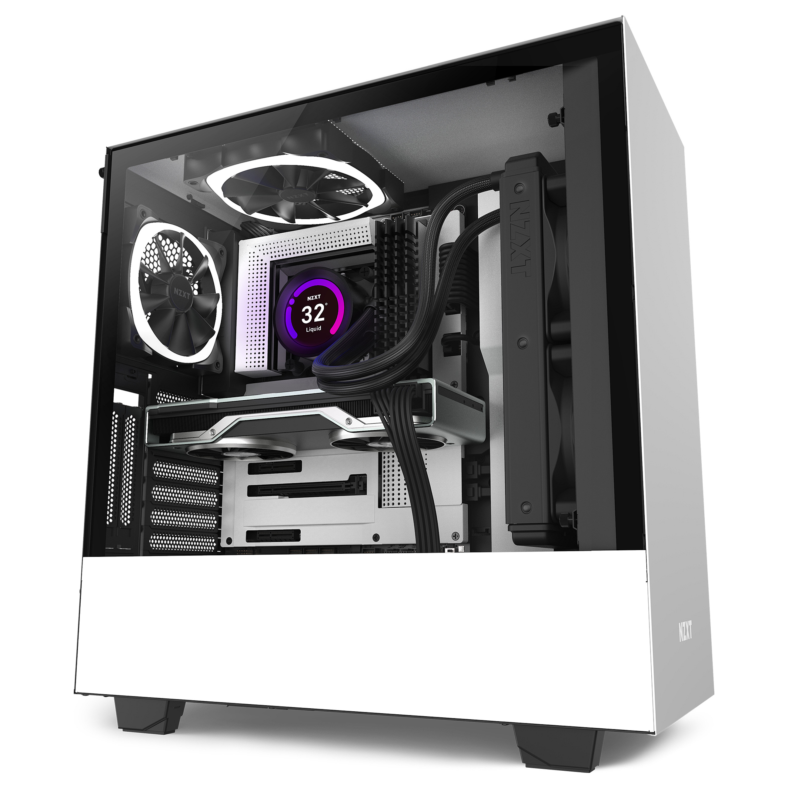 Ftohës për Procesor NZXT Kraken Z53 RGB / 240mm / AIO / LCD – Zezë - 6