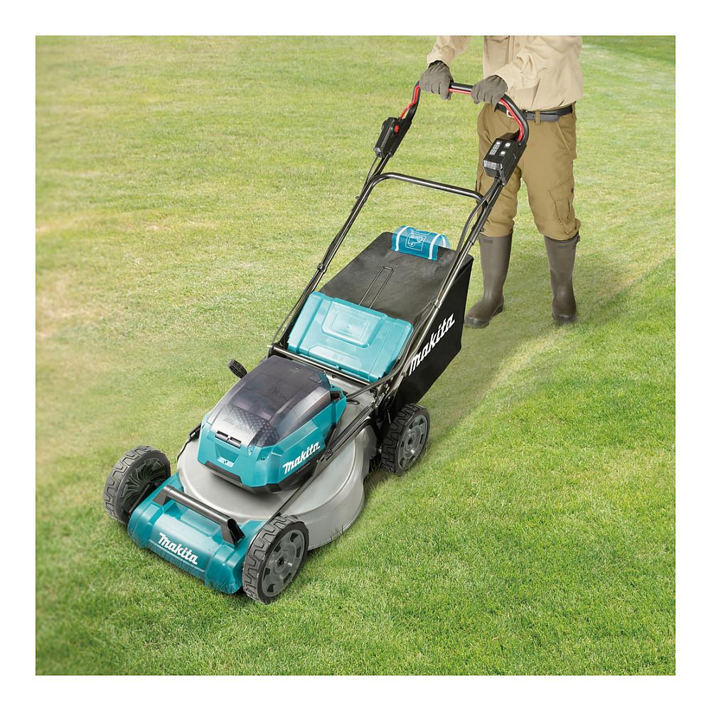 Kositëse Bari me Bateri Makita DLM530Z, 2x18V, 53cm, 20–100mm, 70L, Brushless - Blu/Zezë - 15