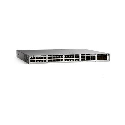 Switch Cisco Catalyst C9300L-48UXG-4X-E, 48x Ethernet, 12x Multigigabit deri në 10Gbps, 4x SFP+ 10Gbps, UPOE, Layer 3 Managed, Rackmount 1U - Hiri