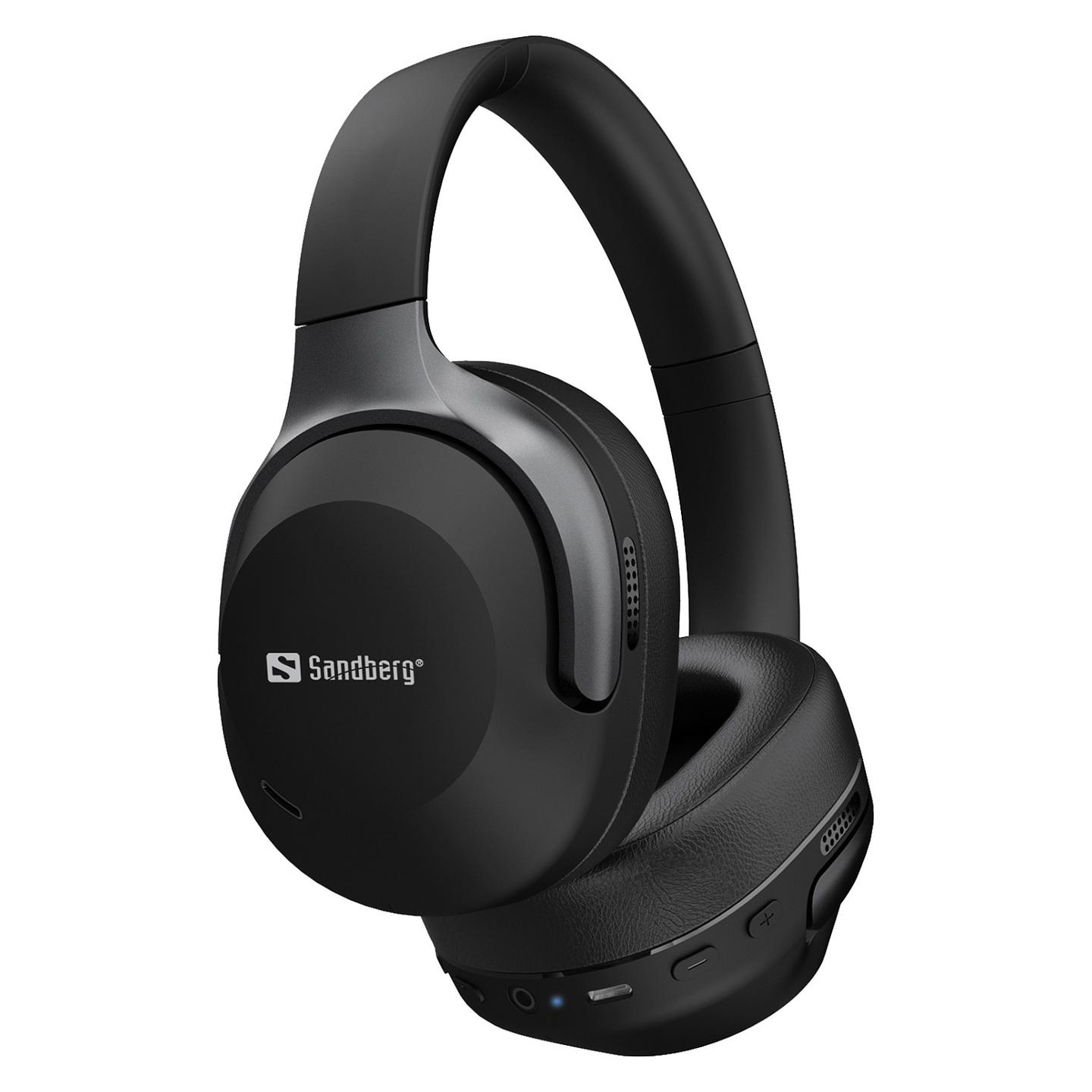Kufje pa kabllo Sandberg Wireless Travel Headset ANC+ENC / Bluetooth 6.0 / ANC + ENC / Mikrofon – Zezë - 2