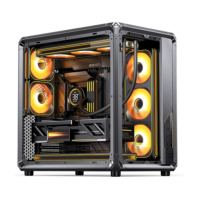 Kasë PC JONSBO X400 / Midi Tower / ATX / Back-Connect / Tempered Glass - Gri - 14