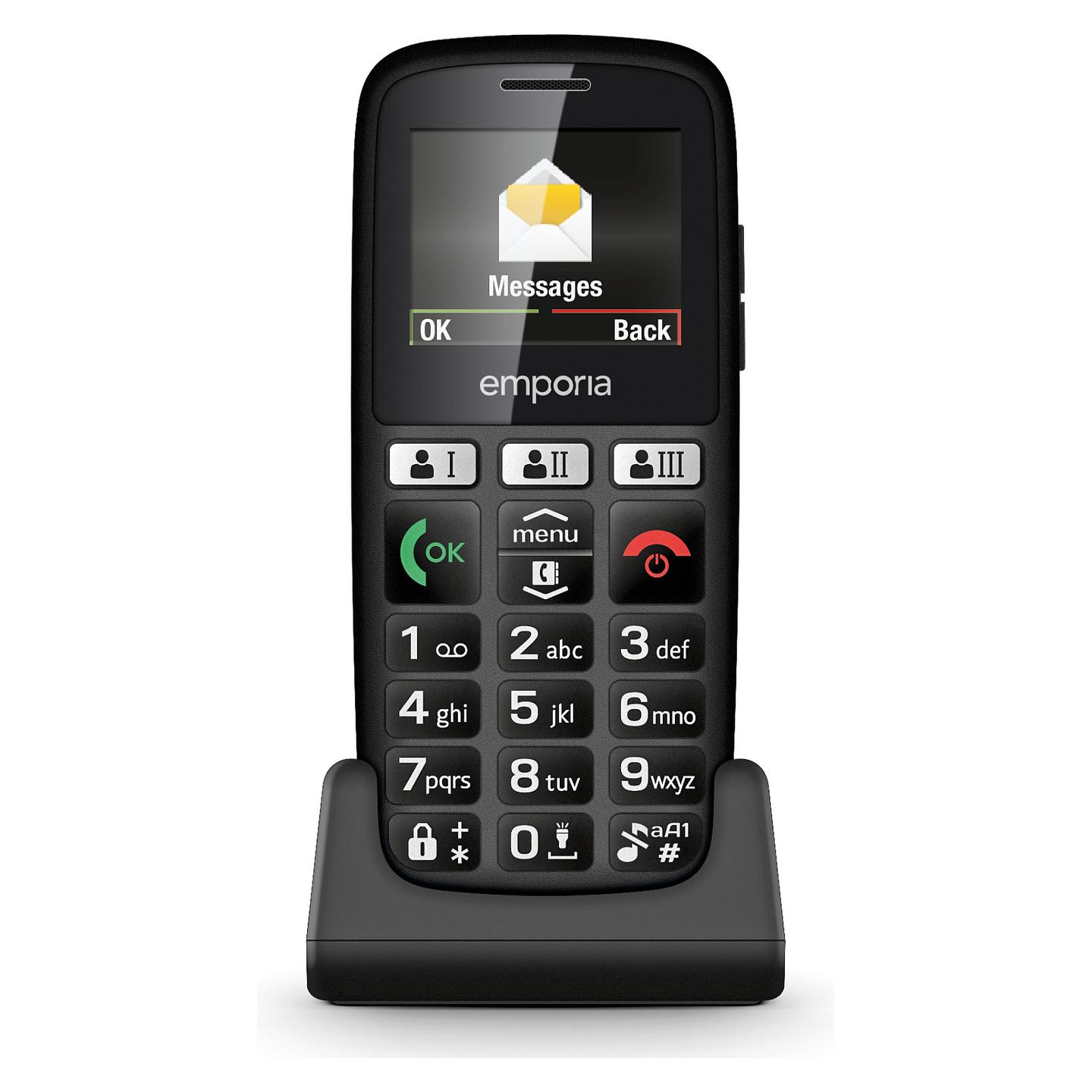 Telefon i thjeshtë Emporia emporiaHAPPY / 2G / 1.81" / 800mAh - Zezë - 7