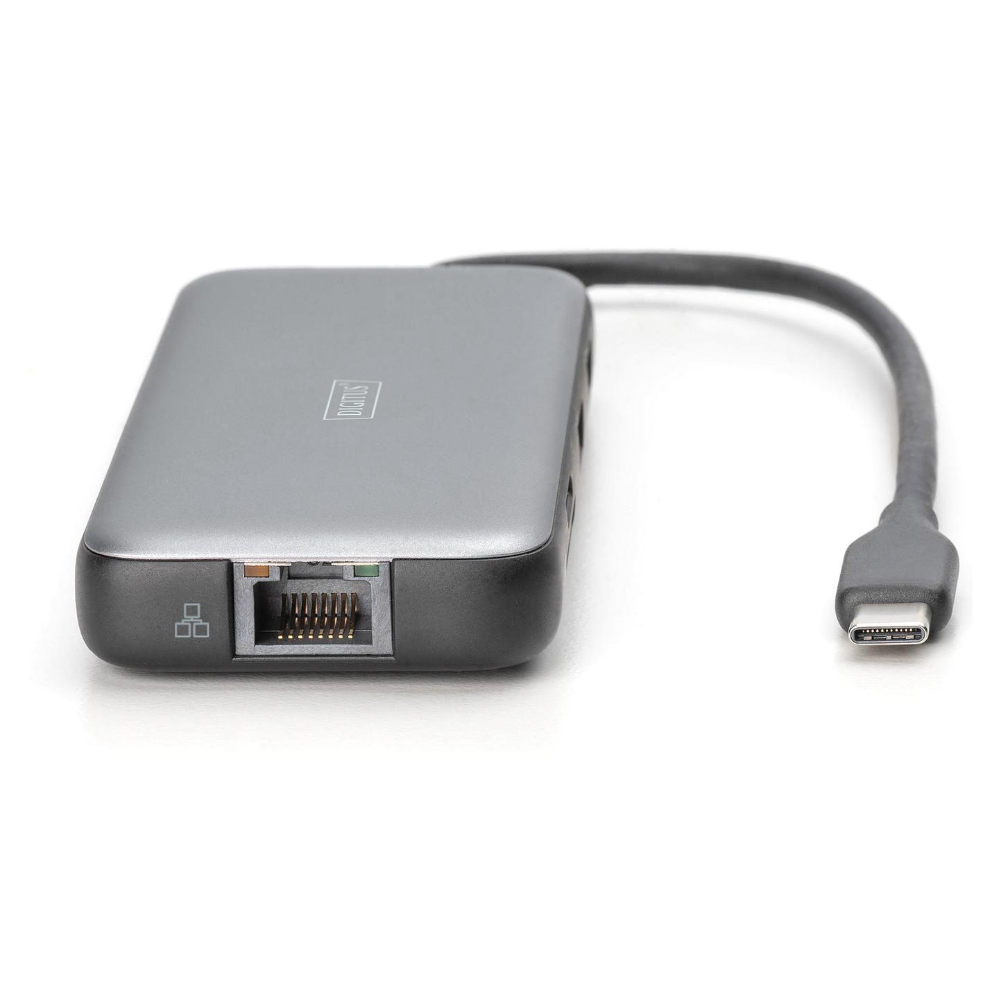 Docking Station DIGITUS DA-70915, 2× HDMI, 2× USB-A, Gigabit Ethernet, SD, microSD, USB-C PD 100W - Hiri - 3