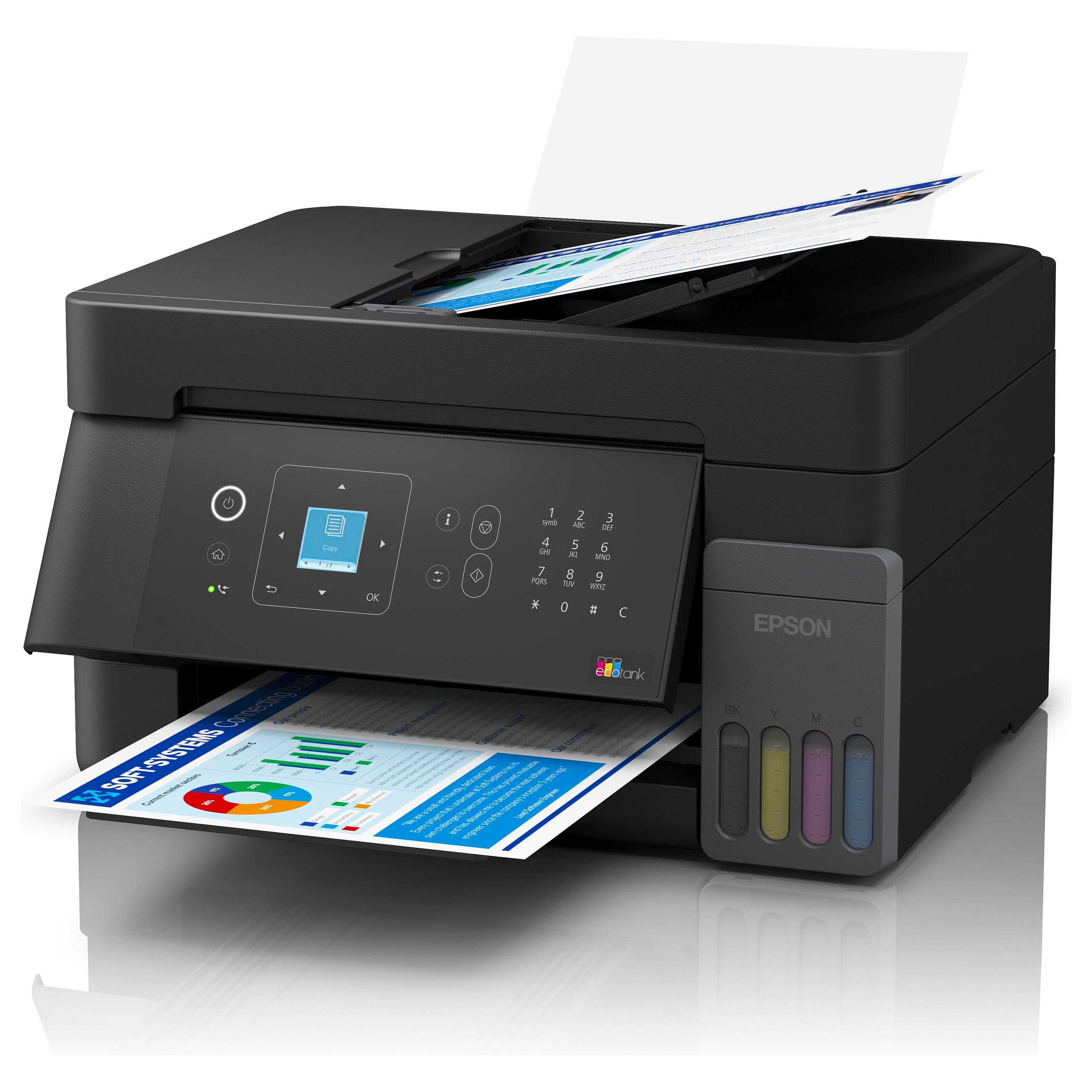 Printer Multifunksional Epson EcoTank ET-2865 / me Ngjyra / A4 / 3 në 1 / Wi-Fi - Bardhë - 4