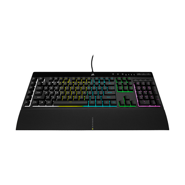 Tastierë Gaming Corsair K55 RGB PRO / Full-Size / Membrane / AZERTY Francez / RGB / 6 Macro Keys / Anti-Ghosting / USB - Zezë - 14