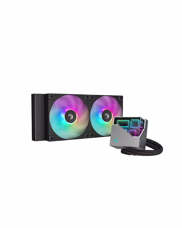 Ftohës për Procesor DeepCool LT240 / 240mm / 2x120mm / 500-2250RPM / ARGB - Zezë