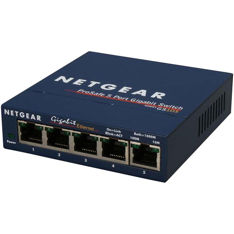 Switch NETGEAR GS105, 5× Gigabit Ethernet RJ45, Unmanaged, 10Gbps – Hiri - 2