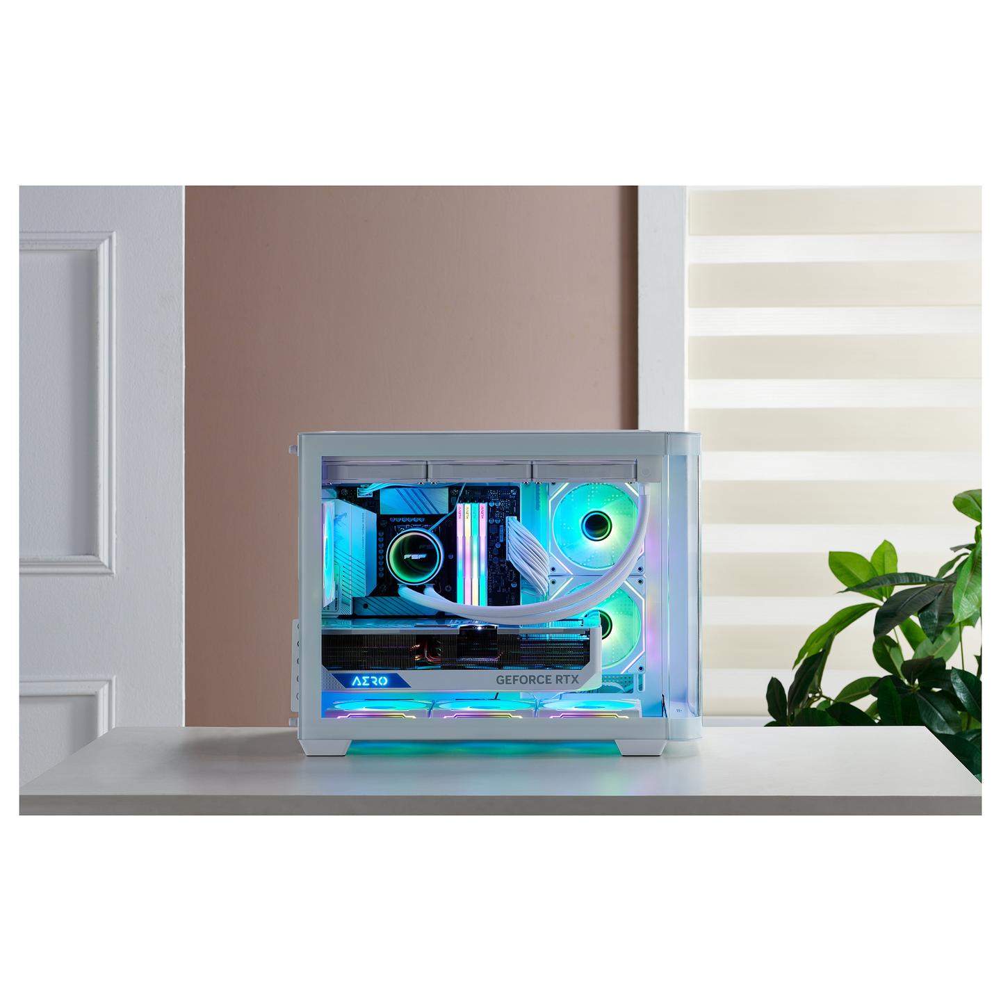 Kasë FSP S380 / Micro-ATX Mid-Tower / 2x120mm Reverse ARGB (Anë) + 1x120mm ARGB (Prapa) / 2xUSB Type-A + USB Type-C / Xham i Temperuar i Lakuar – Bardhë - 11