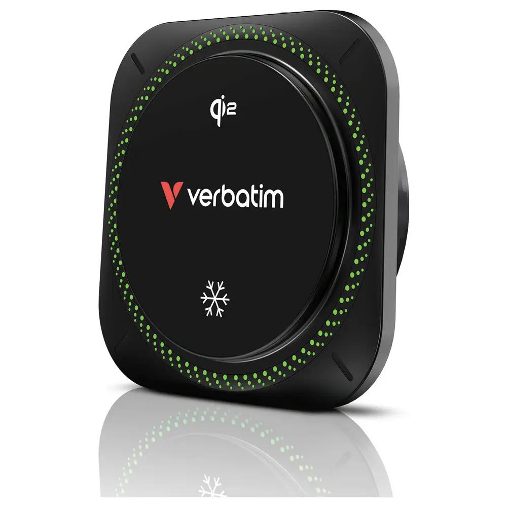 Adapter Telefoni për Veturë Verbatim CND-01, Karikim Wireless Qi2, Magnetic, 15W, USB-C, Kabllo 1m - Zezë - 3