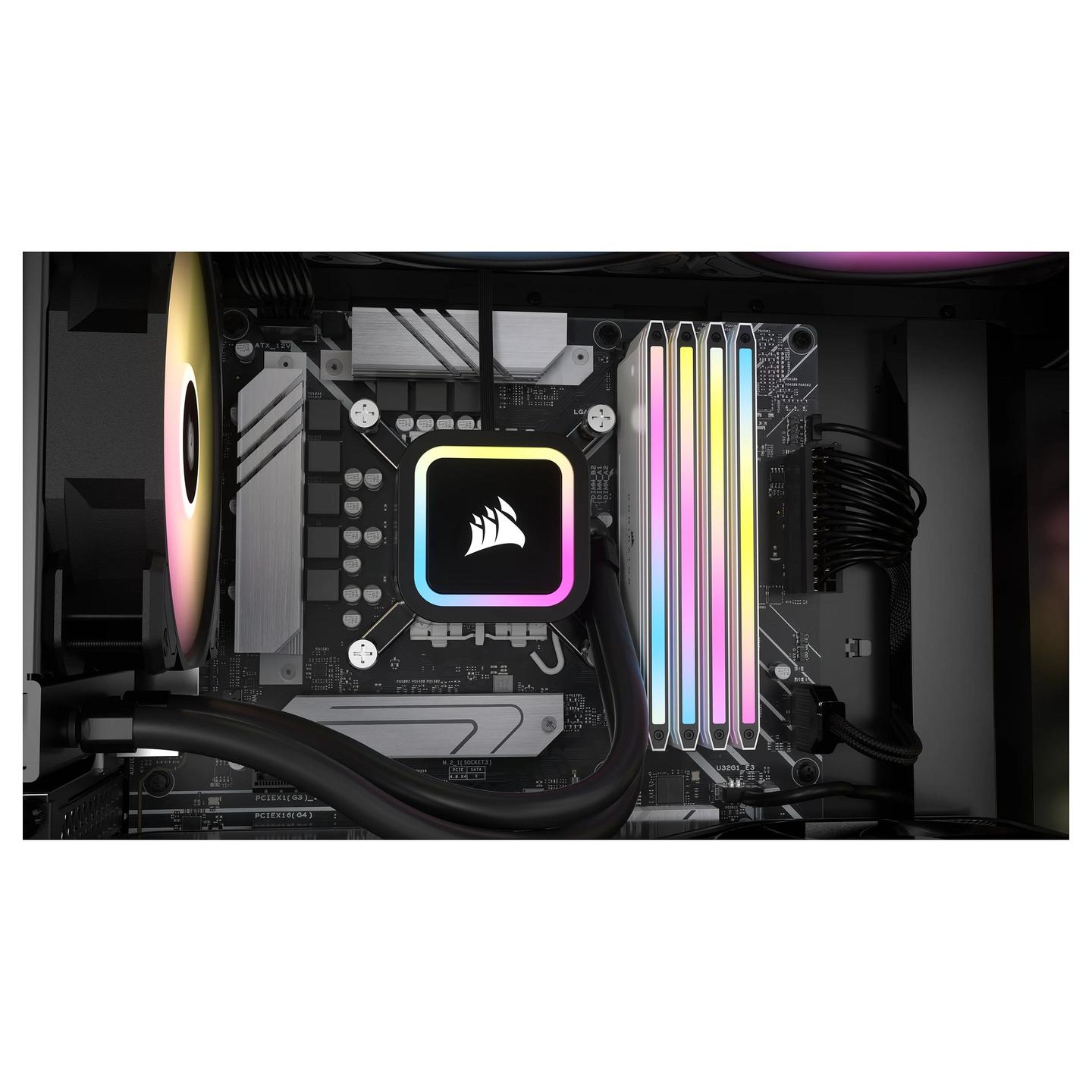 RAM Memorie DDR5 Corsair Dominator Titanium RGB, 32GB (2x16GB), DIMM, 6400MT/s, CL32, Intel XMP - Bardhë - 10