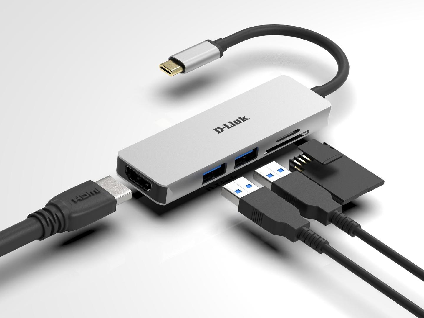 Docking Station D-Link DUB-M530 / USB-C / HDMI / SD/microSD - Hiri - 3