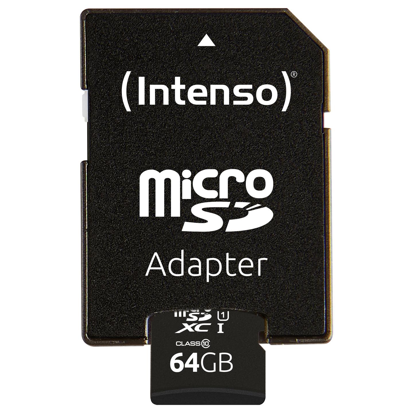 Kartë Memorie SD Intenso 3423490 / 64GB / microSDXC / UHS-I U1 / 90MB/s Read 45MB/s Write - Zezë - 4