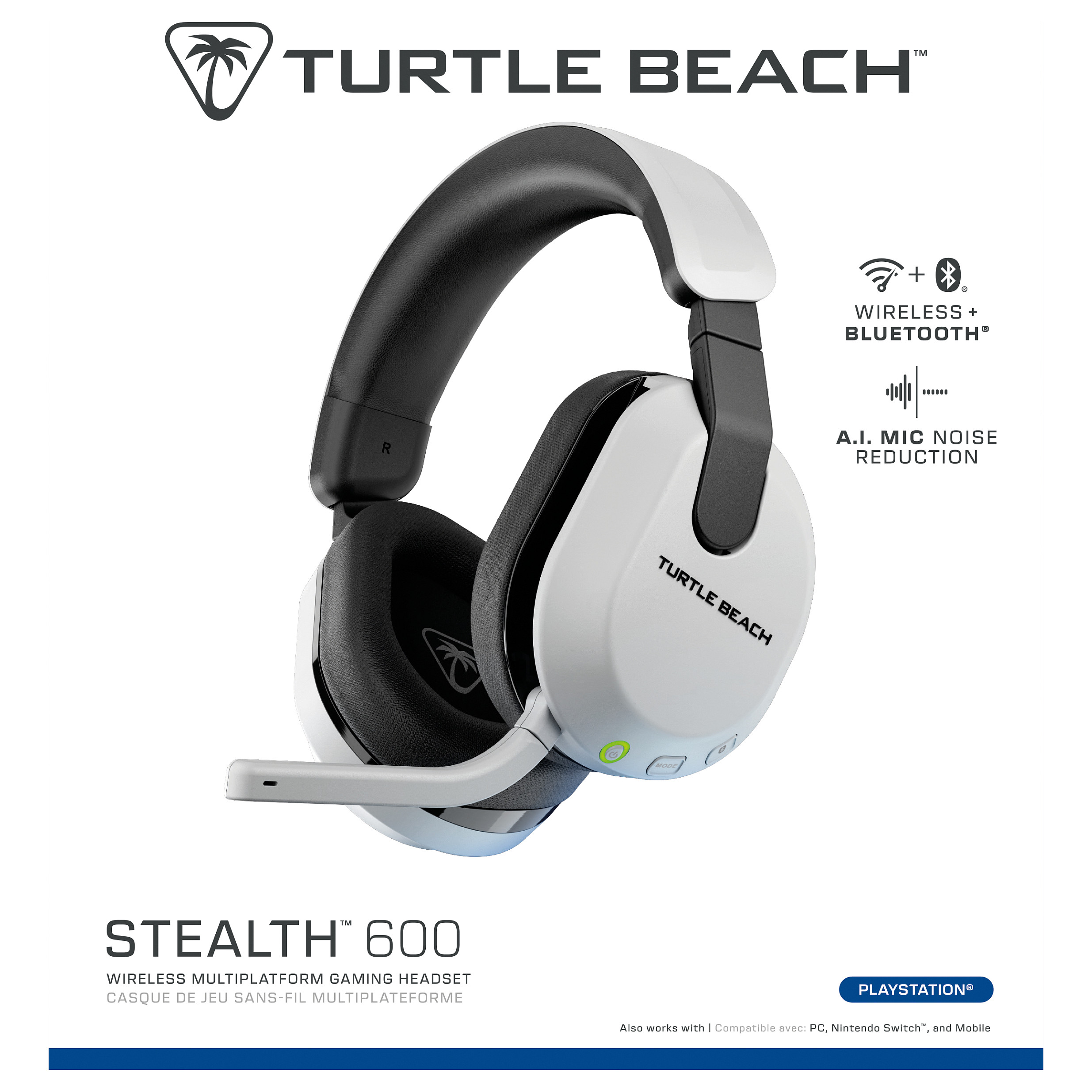 Kufje Gaming Turtle Beach Stealth 600 Gen 3 / PlayStation / Wireless / Bluetooth / 20–20.000 Hz - Bardhë - 12