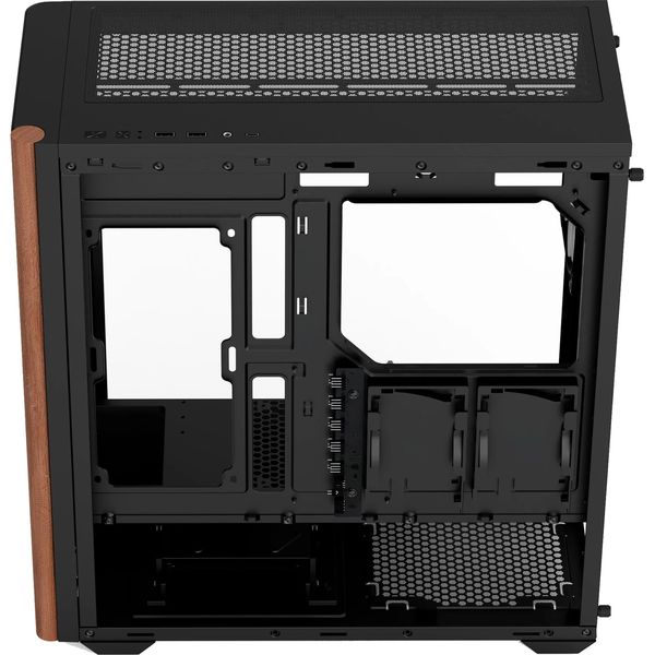 Kasë PC Aerocool D501A / Midi Tower / ATX / 3x 120mm Front Fan / 2.5"/3.5" HDD / PSU Bottom - Zezë - 2