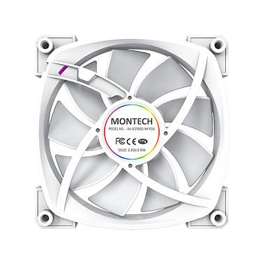 Ftohës për Kasë Montech AX120 / 120mm / 800-1600 RPM / ARGB / PWM / 3-Pack – Bardhë - 6