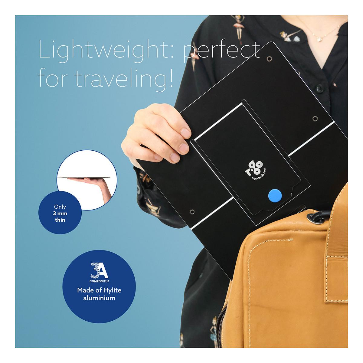 Mbajtëse për Laptop R-Go Riser Flexible / E rregullueshme / 10–22" / 5 kg / 135–220 mm / 5 pozicione - Zezë - 9