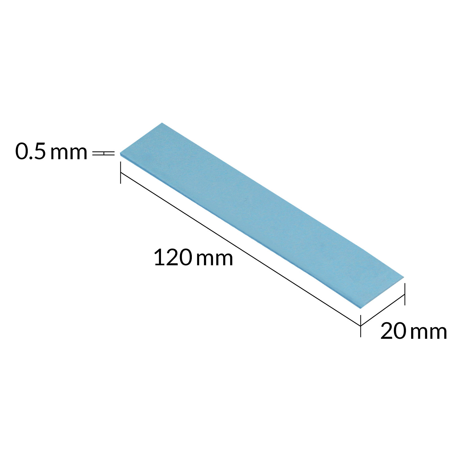 Pad Termik ARCTIC TP-3 / 120x20mm / 0.5mm / 4pcs - Kaltër - 4