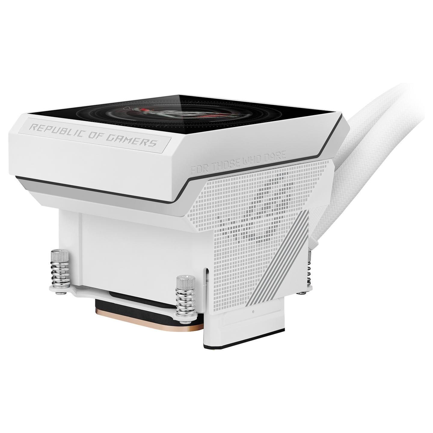 Ftohës për Procesor ASUS ROG Strix SLC IV 360 ARGB LCD / AIO 360mm / ARGB / LCD 5.08" / 3x Fan – Bardhë - 8