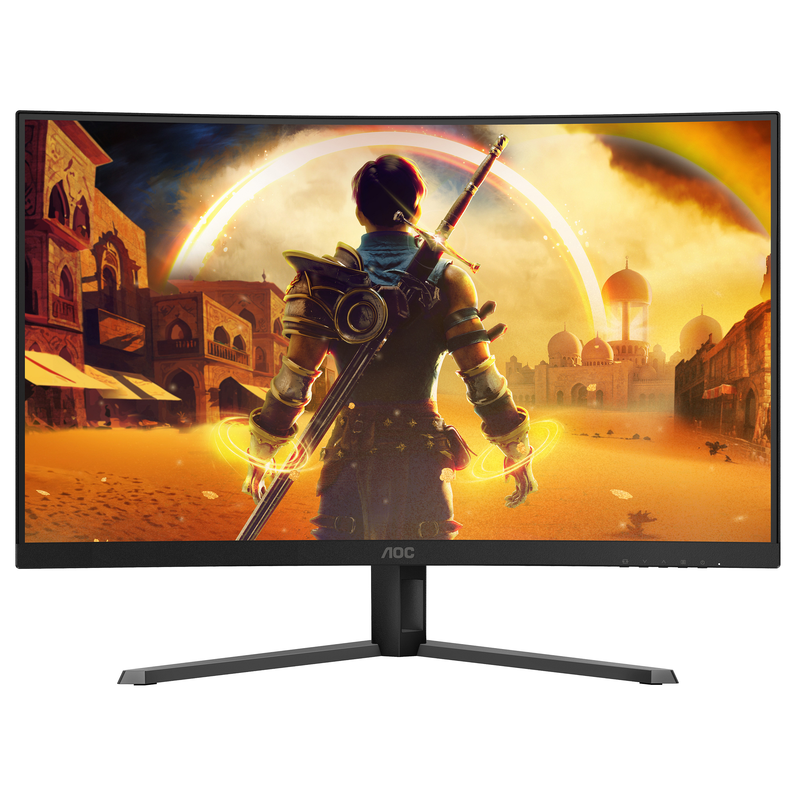 Monitor Gaming AOC G4 C32G42ZE / 31.5" / Full HD VA Curved / 240Hz / 4ms / HDMI+DP - Zezë/Kuqe - 4