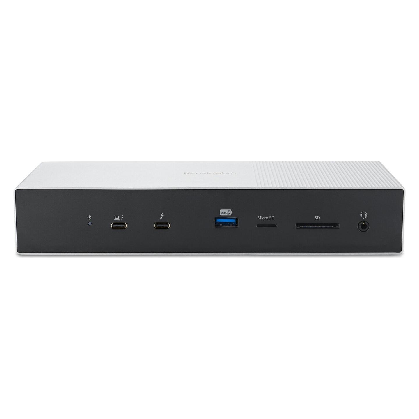 Docking Station Kensington SD5000T5 EQ, Thunderbolt 5, 3× Video, USB-A, USB-C, Gigabit Ethernet, SD, microSD, PD 140 W – Zezë, Gri - 3