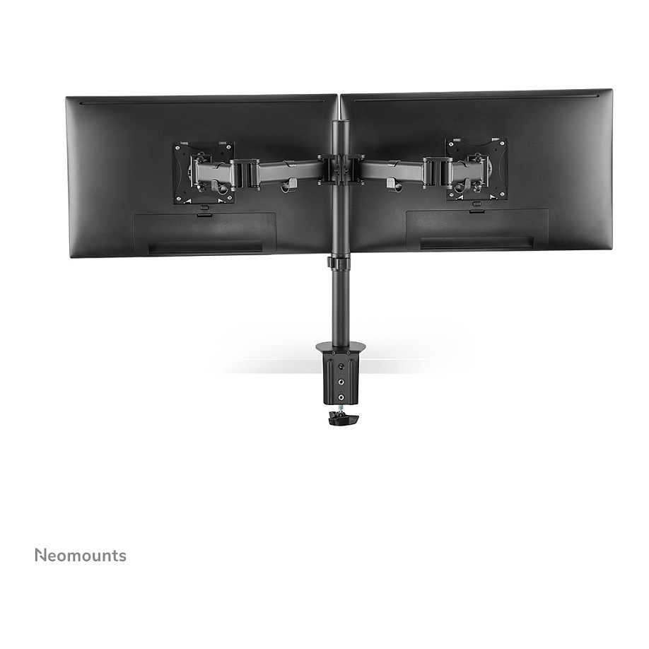 Mbajtëse për Monitor Neomounts / 2 Monitorë / 10"-27" / 8kg për Monitor / VESA 75x75-100x100 / Full Motion / Tavolinë - Zezë - 11