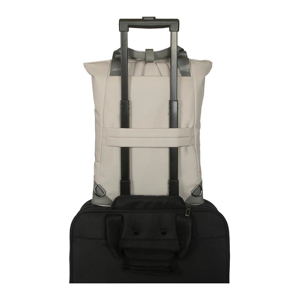 Çantë për laptop Targus Avila TBB65113GL / Backpack & Tote 2-in-1 / 16" / 12.5 L / Water-Resistant / Magnetic Closure / Laptop Compartment / Convertible Shoulder Straps - Krem/Gri - 10