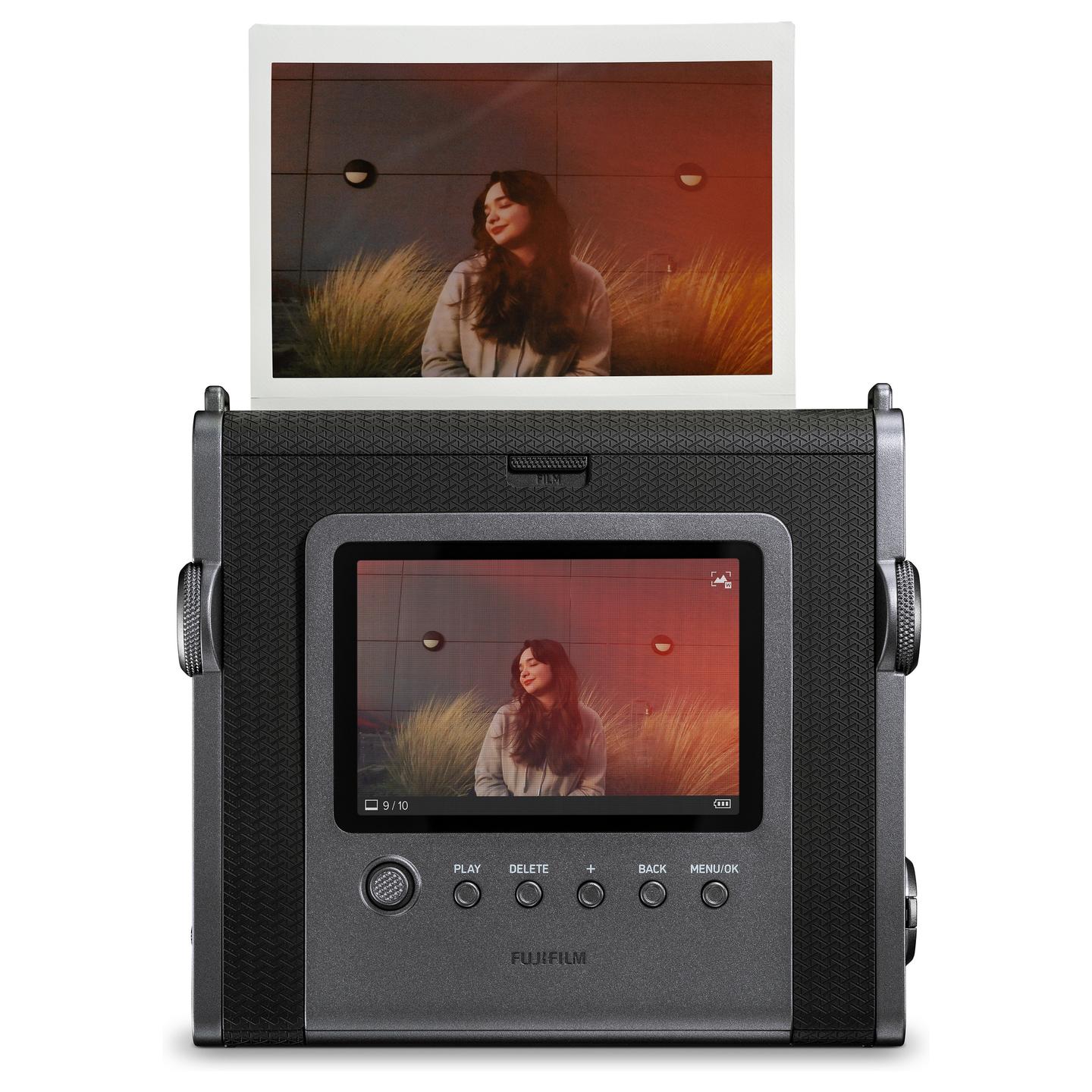 Kamerë Instant Fujifilm instax WIDE Evo / Hybrid / 16MP / LCD 3.5" / Bluetooth 5.1 / 10 Lens Effects / 10 Film Effects - Zezë/Gri - 18