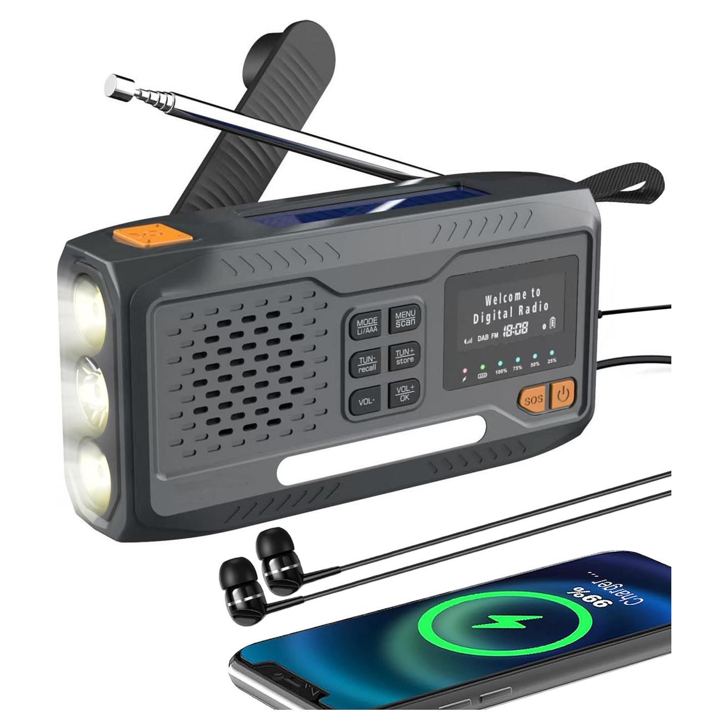 Radio Emergjence Extralink BT-4000, 4,500mAh, Bluetooth, Solar, Dynamo, PowerBank, Llambë, SOS