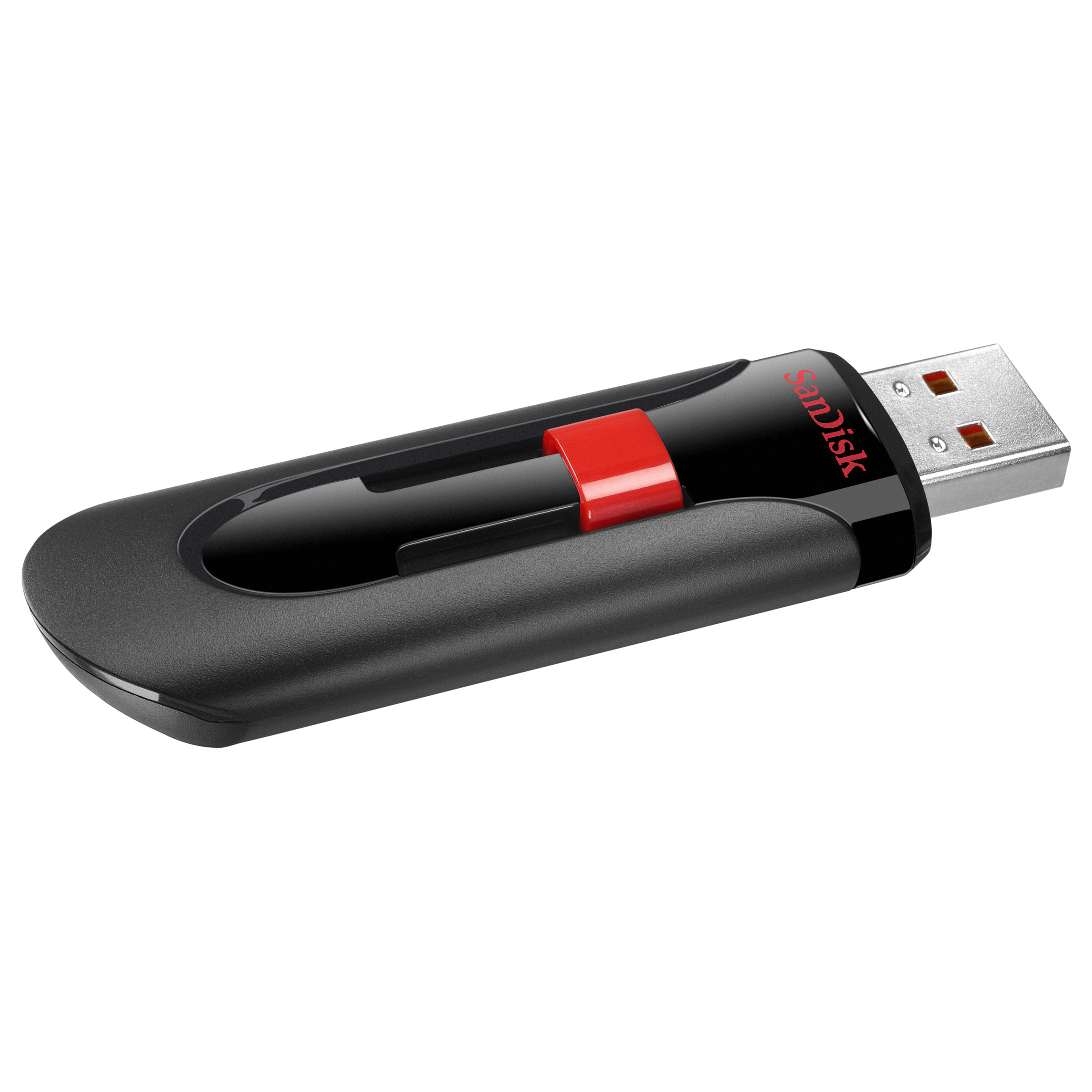 USB Flash Drive SanDisk Cruzer Glide / SDCZ60-128G-B35 / 128GB / USB 2.0 / SecureAccess - Zezë/Kuqe - 2