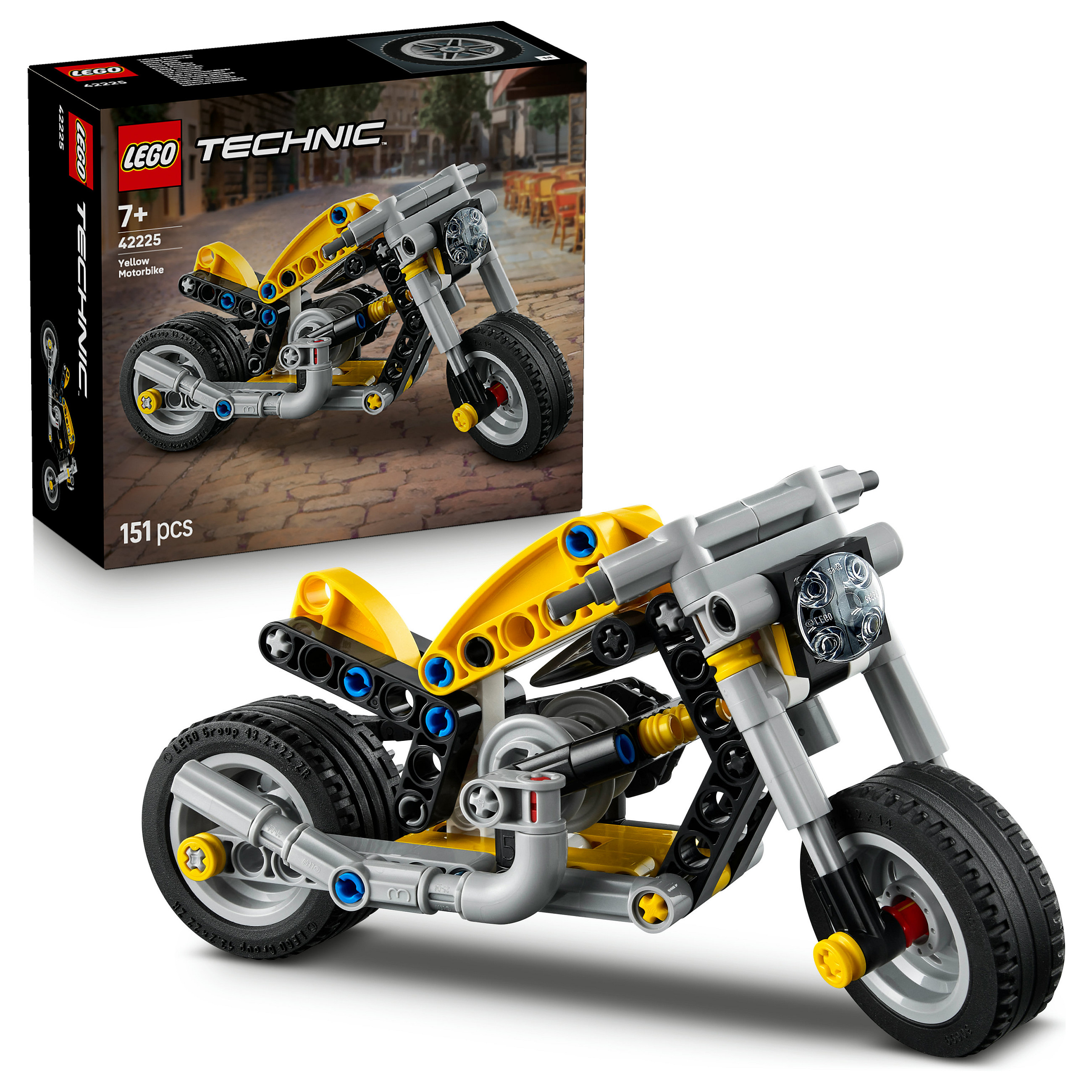 LEGO Technic Yellow Motorbike 42225 - 16