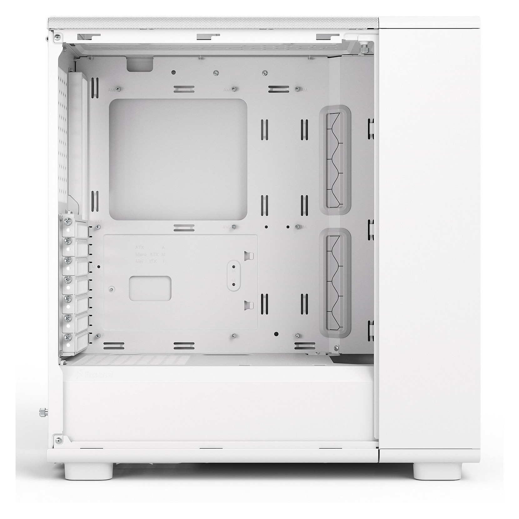 Kasë PC Fractal Design Epoch White TG Clear Tint / Midi Tower / 3x 120mm Fan / ATX / SSD 2.5" - Bardhë - 13