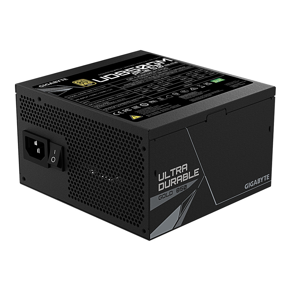 Furnizues Energjie ATX Gigabyte UD850GM PG5 V2 / 850W / PCIe 5.0 / 80 PLUS Gold - Zezë - 6