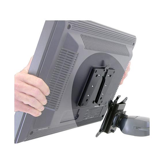 Bracket Quick Release për Monitor Ergotron 60-589-060 / 15.9kg / VESA 75x75 & 100x100 - Zezë - 2