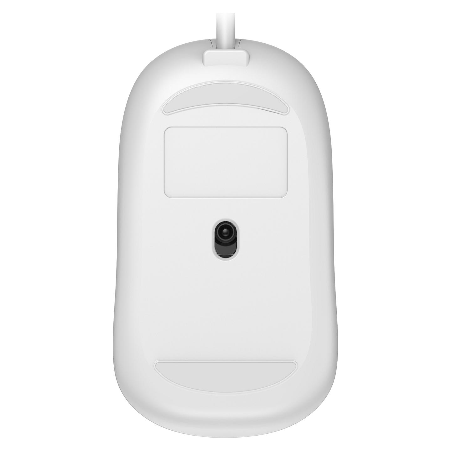 Maus me kabllo Conceptronic REGAS02W, USB-C, Optik, 800–2400 DPI, 4 Butona, Klikime të Heshtura, 1.5 m – Bardhë - 7