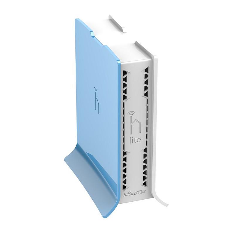 Access Point MikroTik hAP lite TC, Wi-Fi 4, 2.4GHz, 2×2 Dual-Chain, 4× Fast Ethernet, RouterOS - Bardhë/Blu - 5