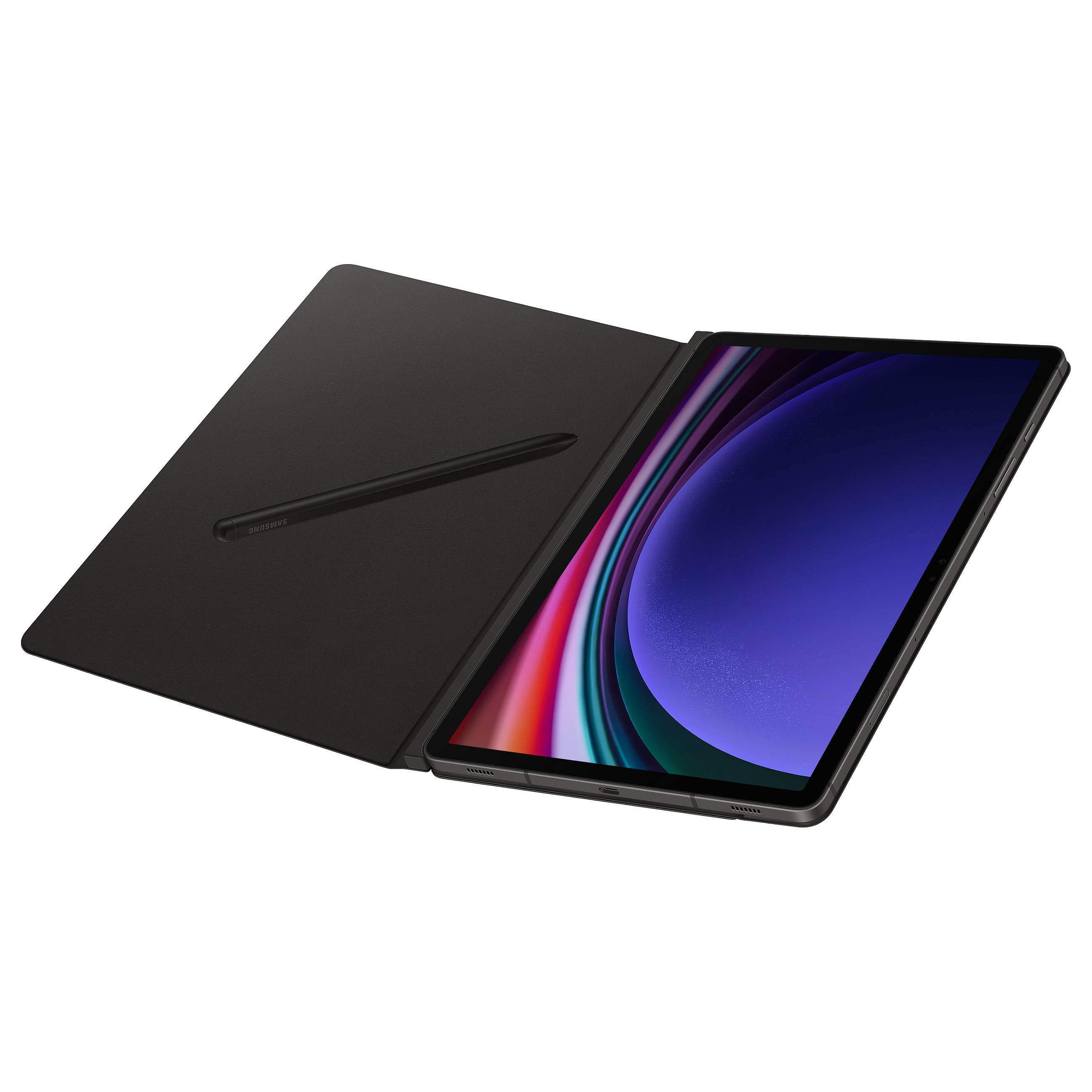 Case për Smart Book Samsung për Galaxy Tab S9 / 2 mënyra shikimi / Magnetik / Auto Wake & Sleep - Zezë - 11