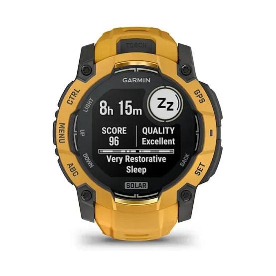 Orë e mençur Garmin Instinct 3 Solar, 50mm, GPS, Karikim Solar, 10 ATM – Portokalli/Hiri - 11
