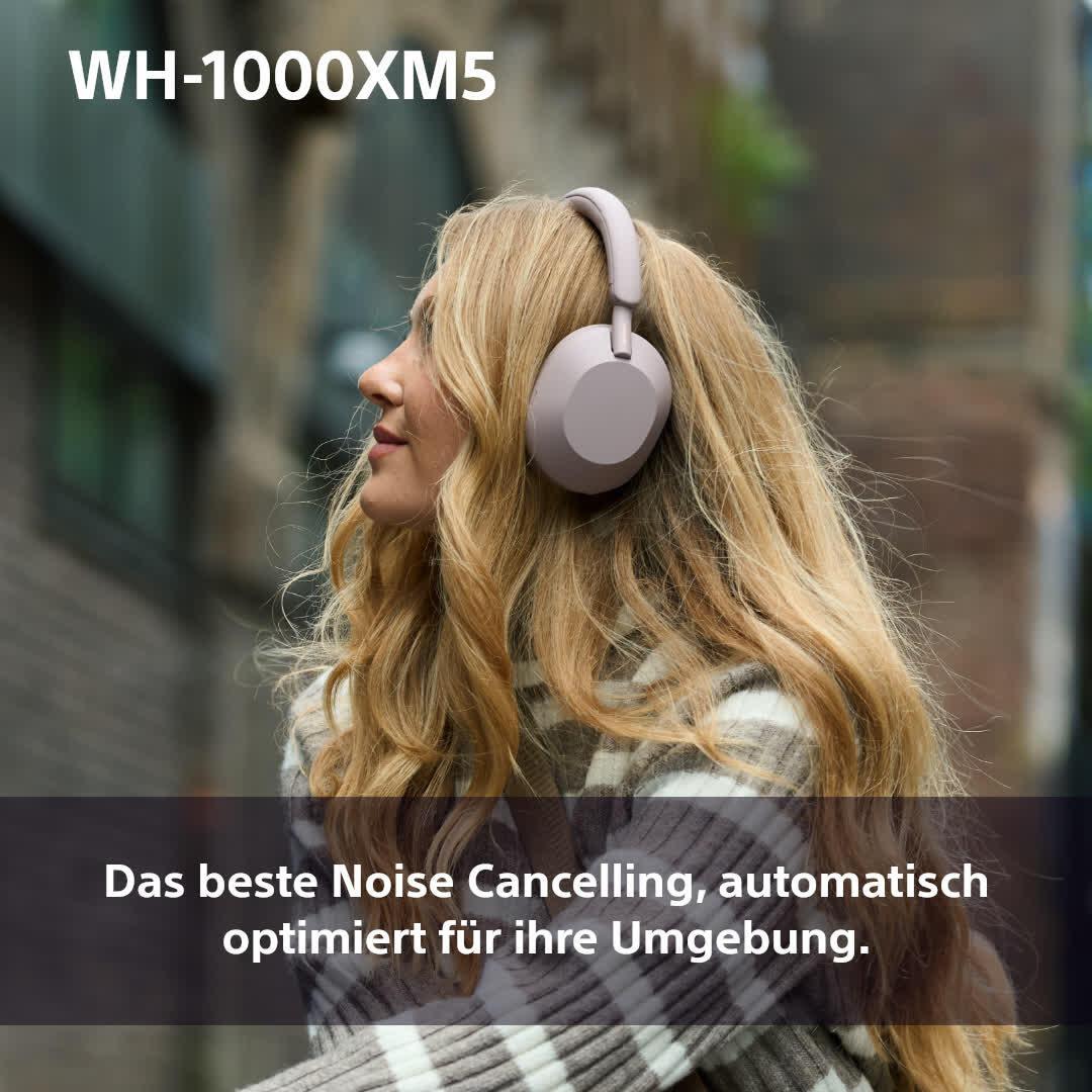 Kufje pa kabllo Sony WH-1000XM5 / WH1000XM5P.CE7 / Bluetooth 5.2 / Active Noise Cancellation / LDAC / Hi-Res Audio / 30mm Driver - Rozë - 5