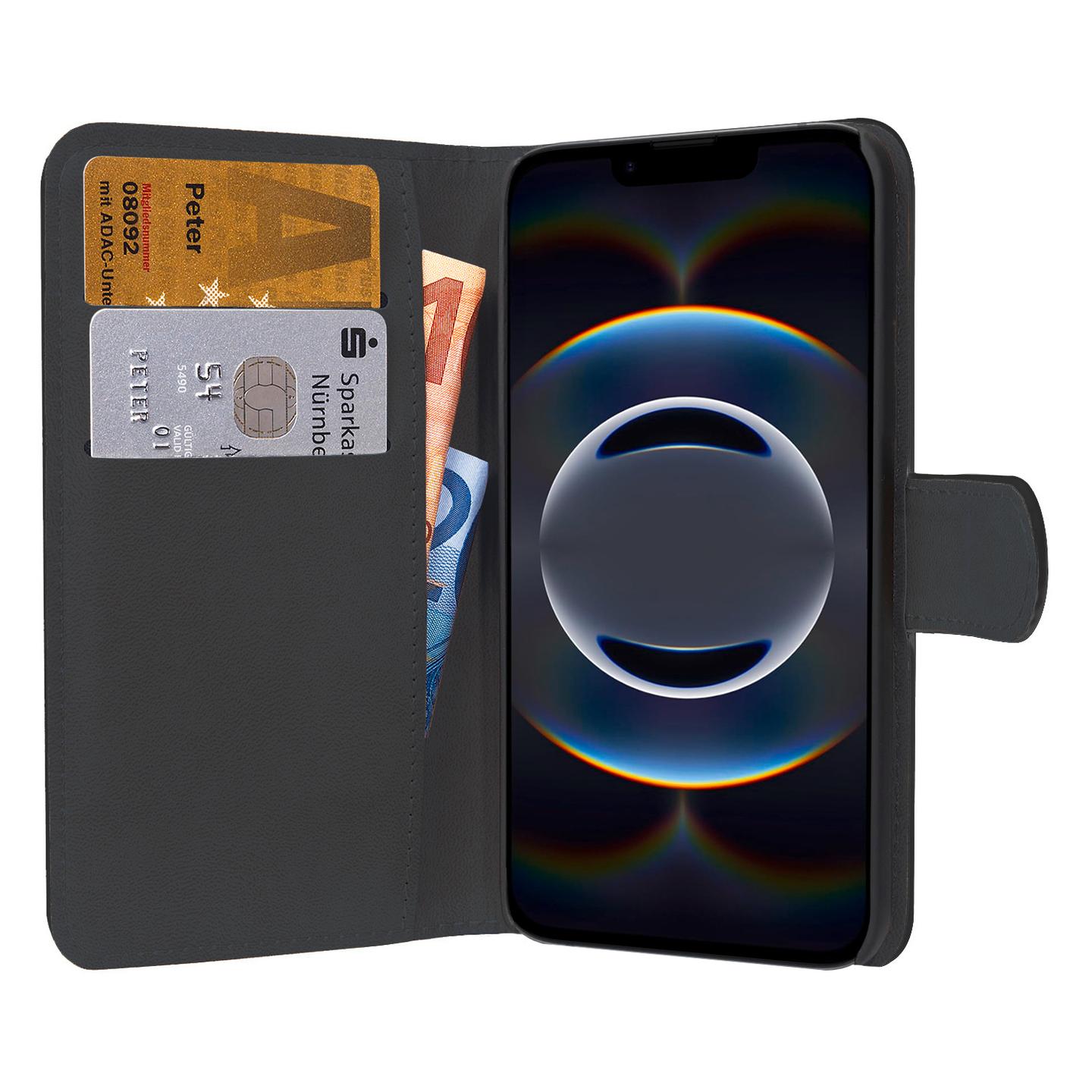 Aksesorë për telefon PEDEA 501600035 / Book Cover Classic / Stand / Card Slot / iPhone 17e - Zezë - 2