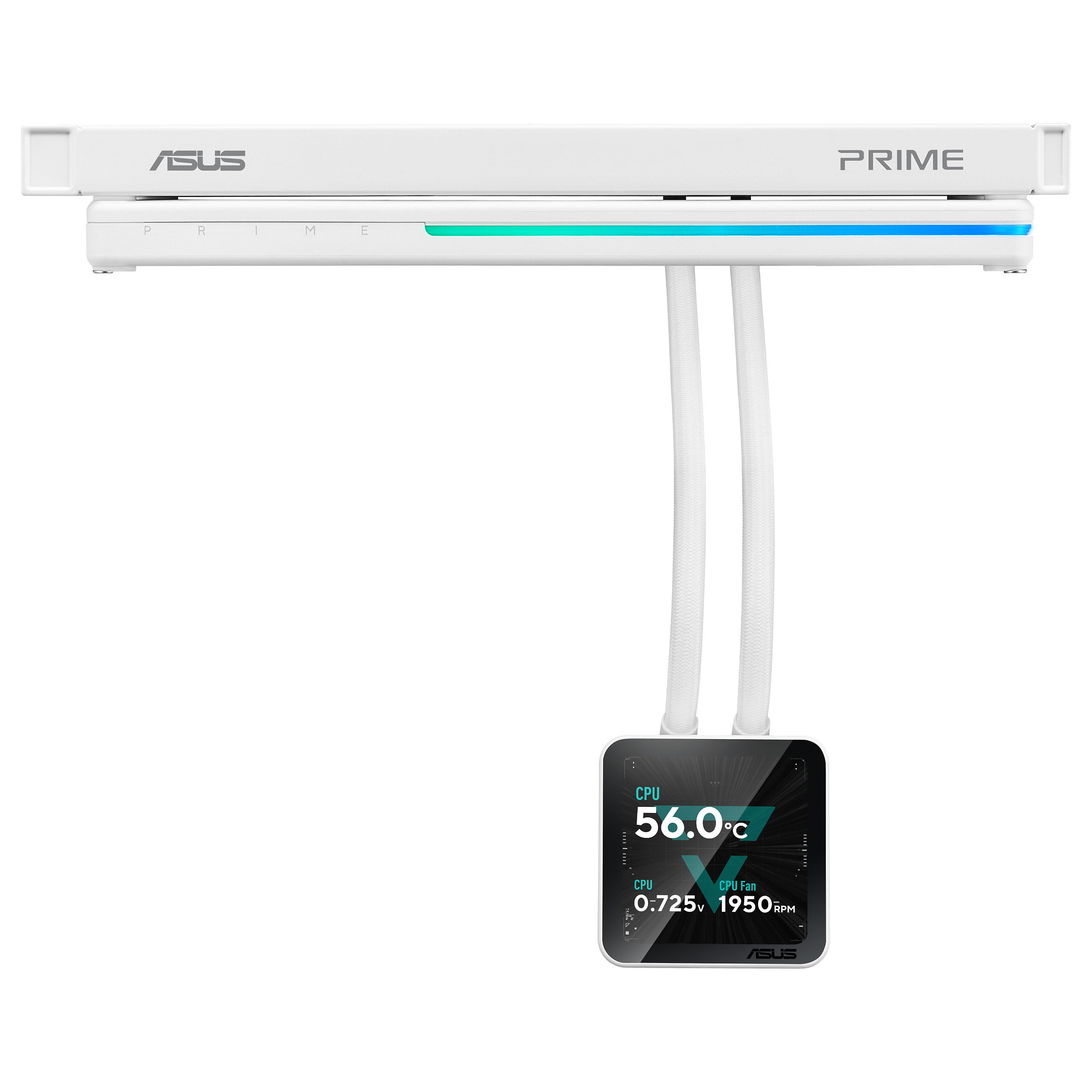 Ftohës për Procesor ASUS Prime SLC II 360 ARGB LCD / AIO / 360mm / 3×120mm PWM Fan / ARGB / 3.95" IPS LCD / AM4/AM5 / LGA1700/1851 – Bardhë - 11