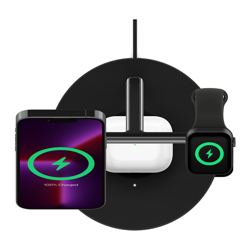 Stacion Karikimi Wireless Belkin BoostCharge Pro 3-in-1 / MagSafe 15W / Apple Watch / AirPods – Zezë - 8