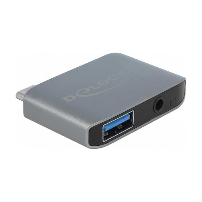 Adapter Audio DeLOCK 63965, USB Type-C, 3.5 mm Stereo, USB 5 Gbps Type-A - Hiri