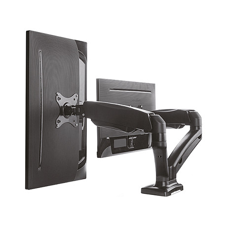 Mbajtëse për Monitor ICY BOX / 2 Monitorë / deri 32" / 6.5kg për Monitor / VESA 75x75-100x100 / Gas Spring / Tavolinë - Zezë - 5