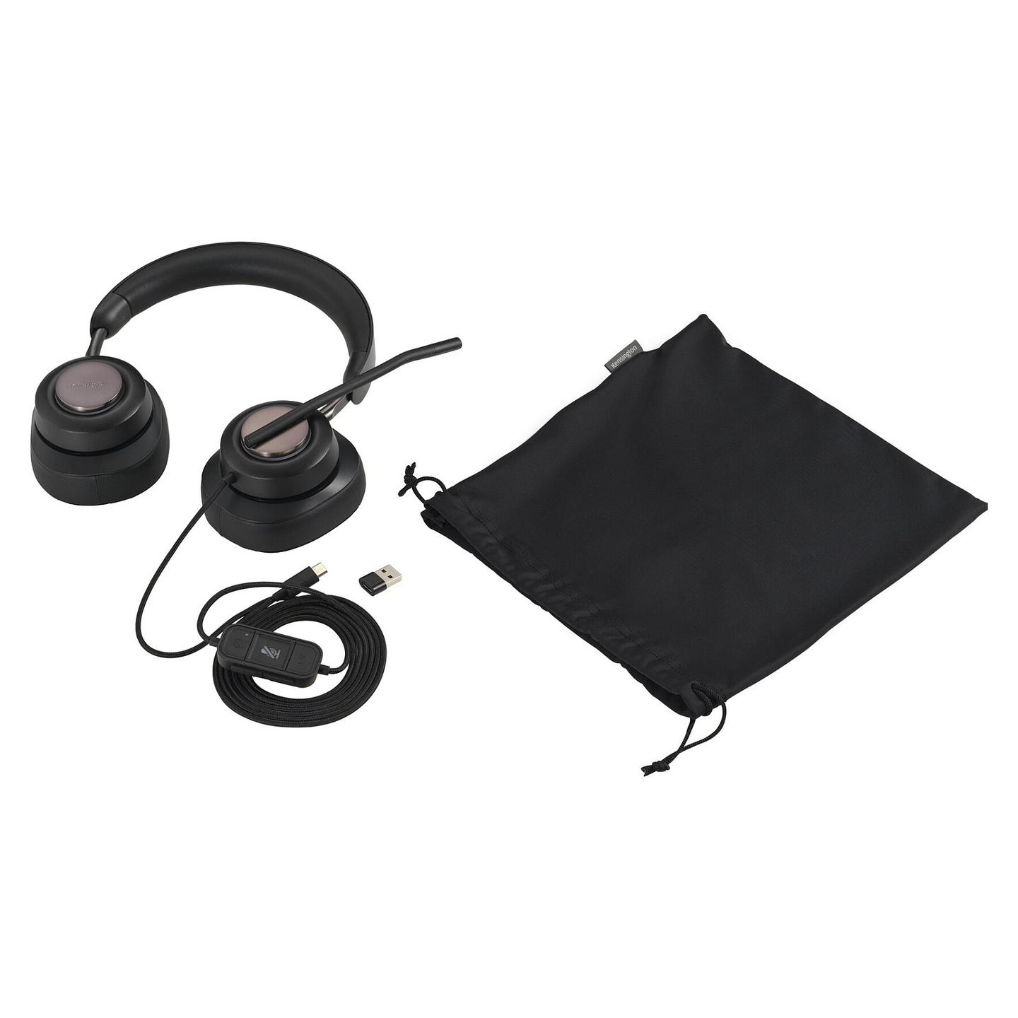 Kufje me kabllo Kensington H2000 / USB-C / Stereo / 40mm / Mikrofon me reduktim të zhurmës - Zezë - 11